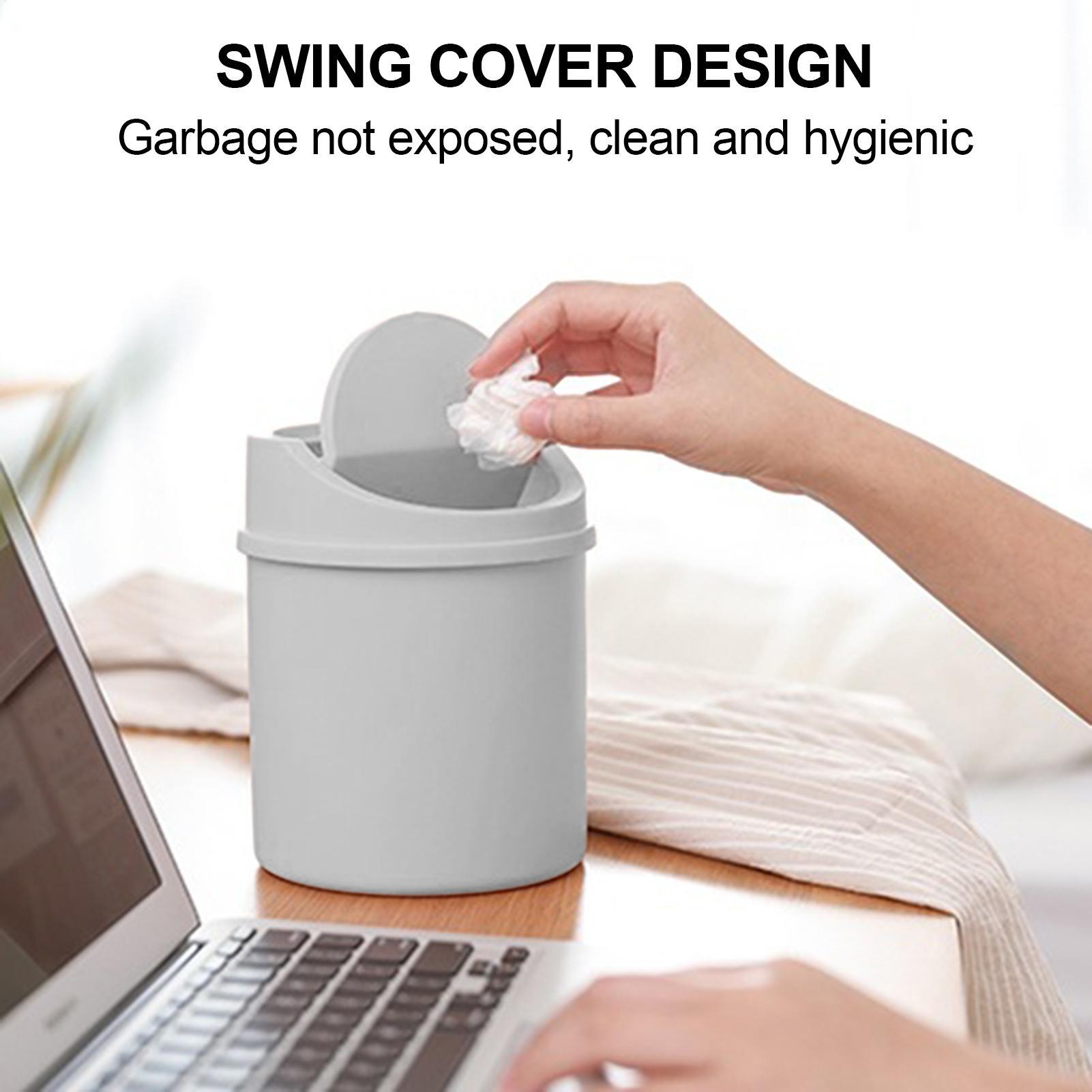 1Pc Desktop Mini Trash Can Wit - Commercial Kitchen Bin recension och pris